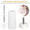 Eggracks 6 Pcs Bathroom Accessories Set including Soap Dispenser | Toothbrush Holder | Tumbler | Soap Dish | Toilet Cleaning Brush and Trash Can